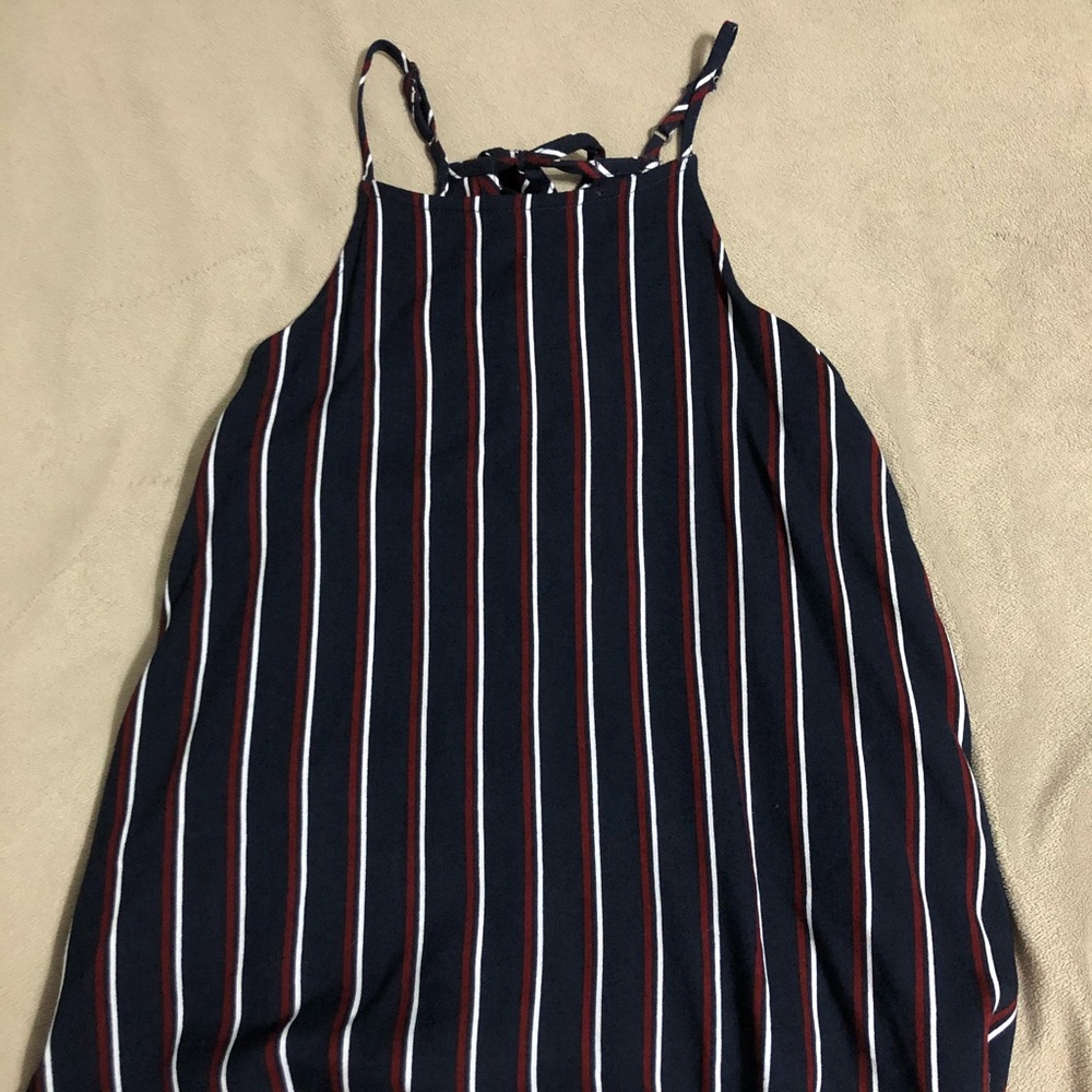 hollister striped high-neck tank top